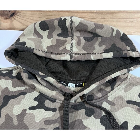 Under Armour Camo Hooded Sweatshirt Hoodie Men's Large Loose Outdoor Hunting - Picture 7 of 10